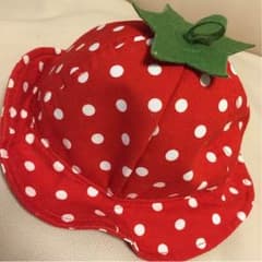 ☆いちご帽子 40センチ☆のサムネイル