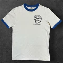 Buco リアルマッコイズ リンガーTシャツ ホワイト×ブルー M - メルカリ