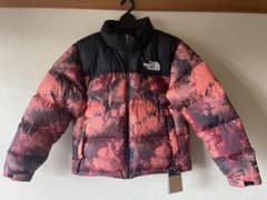 ノースフェイス ヌプシ US限定(L)赤 総柄 190122のサムネイル