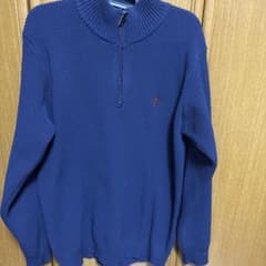 ネイビー ハイネック セーターのサムネイル