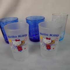 希少　ハローキティ グラス 3種5個セット 2003年 Y2Kレトロのサムネイル