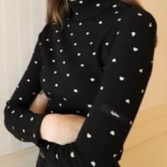 Épine label Heart high neck blackのサムネイル
