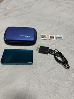 初期型Nintendo 3DS 本体 ソフト付き　充電器付きのサムネイル