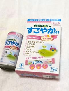 BeanStalk すこやかM1 スティック粉ミルク 7本+200ml缶 - メルカリ