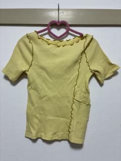 イエロー フリル 半袖Tシャツのサムネイル