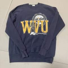 【80s-90s USA製】BELTON WVU カレッジ スウェット Lのサムネイル