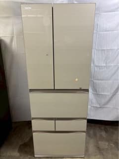 ☆121 冷蔵庫 東芝 大型 500ℓ 観音開き 白 タッチパネル 設置無料