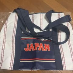 侍JAPAN トートバッグ 大きめ ストライプ　野球　バッグのサムネイル