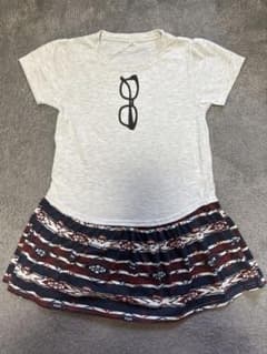女の子 夏服 切り替えワンピース 130cmのサムネイル