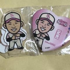 若鷹ガチャ 海野隆司選手 福岡ソフトバンクホークス アクスタ 缶バッジのサムネイル
