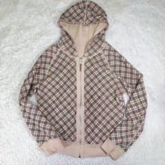 希少】バーバリーブルーレーベル ノバチェック リバーシブル ジップ