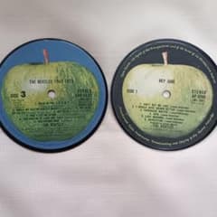 レア　ビートルズ LPレーベル 青盤・ヘイジュード　Beatlesのサムネイル