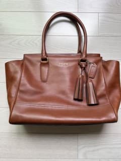 COACH ブラウン トートバッグ タッセル付きのサムネイル