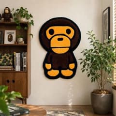 BABY MILO 壁掛けラグ　床置き BABY MILO 壁掛けラグ ウォールラグ 床置き BAPE - メルカリ