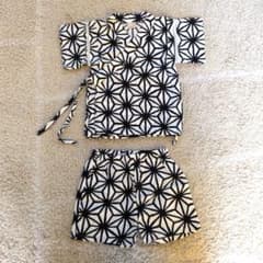 petit main 甚平 麻の葉模様 90cmのサムネイル