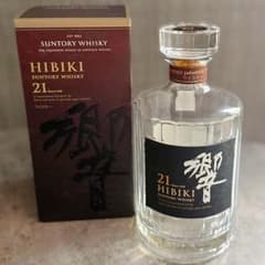 SUNTORY HIBIKI 21年 ウイスキー 空瓶 箱付き - メルカリ