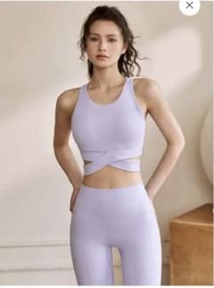 ヨガ　ブラトップ　LYCRA®背中開き スポーツブラ ハイサポートのサムネイル
