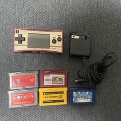 【4点セット】ゲームボーイミクロ　本体　ファミコンミニシリーズソフト3本　GBA 任天堂 ゲームボーイミクロ ファミコンバージョン ソフト5本セット