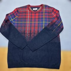 TOMMY HILFIGER DENIM チェック柄 ニット セーター Lのサムネイル