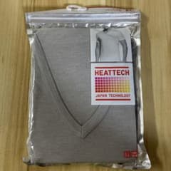 UNIQLO ユニクロ ヒートテック VネックT 半袖 グレー XL