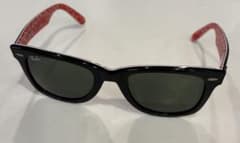 Ray-Ban ウェイファーラー サングラス ブラック/レッドのサムネイル