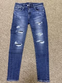 AZUL BY MOUSSY ダメージスキニーデニム Sサイズのサムネイル