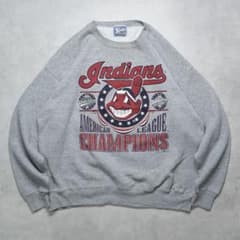 90s Lee SPORT スウェット MLB インディアンス グレー XL