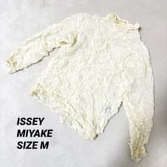 極美品✨ISSEY MIYAKE プリーツ シワ加工 ホワイト 変形 長袖 - メルカリ
