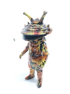サンガッツ本舗 カネゴン レッドマン版 ソフビ マーブル ブルー