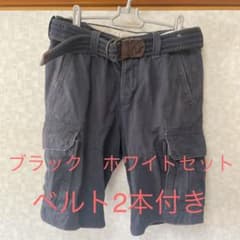 Abercrombie ブラック　ホワイト　ハーフパンツ  2セットのサムネイル