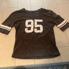 ZARA ナンバープリント Tシャツ 半袖 ダークグレー Sのサムネイル
