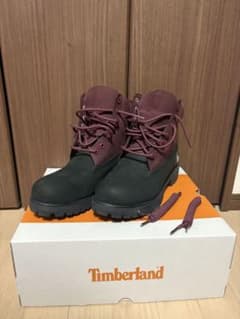 Timberland ブーツ 黒　バーガンディのサムネイル