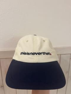 thisisneverthat ベースボールキャップ アイボリー/ネイビーのサムネイル