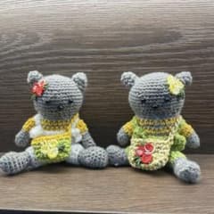 あみぐるみ　クマ ハンドメイド　2体セットのサムネイル
