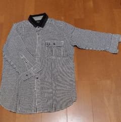 フレッドペリー　FRED PERRY　七分袖　チェックシャツのサムネイル