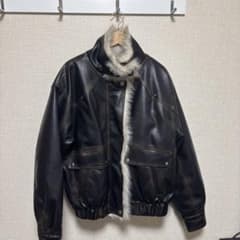 ROUGHNECK Washed leather mustang jacket - メルカリ