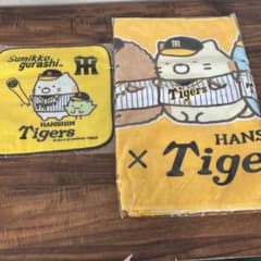 阪神タイガース すみっコぐらしコラボフェイスタオル　ハンドタオル