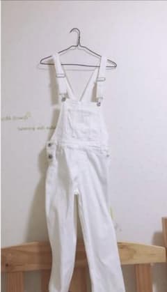 白 オーバーオール サロペットのサムネイル