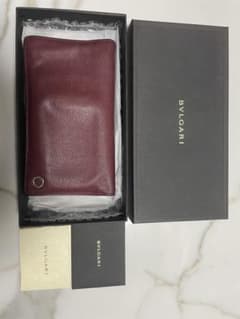 BVLGARI 長財布 ボルドー レザーのサムネイル
