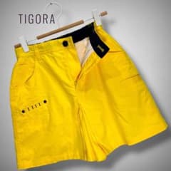 TIGORA Women's Golf Shorts, Size S, Yellow, Elastic Waistband