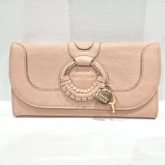美品 シーバイクロエ HANA 長財布 ピンクベージュ - メルカリ