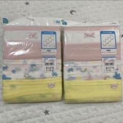 【新品未開封】キャミソールロンパース 80 8枚　女の子　肌着　ピンク　黄色のサムネイル