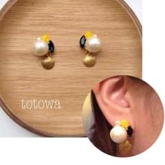 再販］コットンパールとビジューとシェルのサムネイル