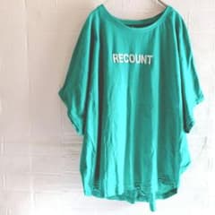 ドルマンスリーブ Tシャツ オーバーサイズ 刺繍 ロゴ トップス ボートネックのサムネイル