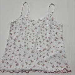 小花柄リブ編みキャミソールのサムネイル