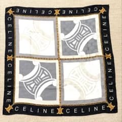CELINE セリーヌ ヴィンテージ スカーフ チェーン柄 タグなし - メルカリ