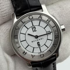 稼働】 BVLGARI ソロテンポ ST29S 白文字盤 デイト 腕時計 - メルカリ