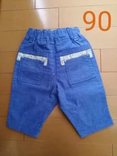 【新品】デニムハーフパンツ 90のサムネイル