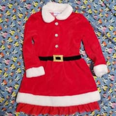 サンタクロース コスプレ衣装 女の子 ワンピース 100のサムネイル