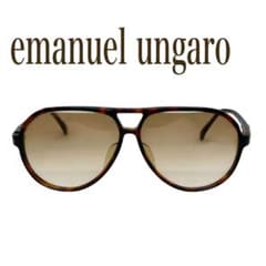 ウンガロ サングラス べっ甲調 ヴィンテージ ティアドロップ ブラウン